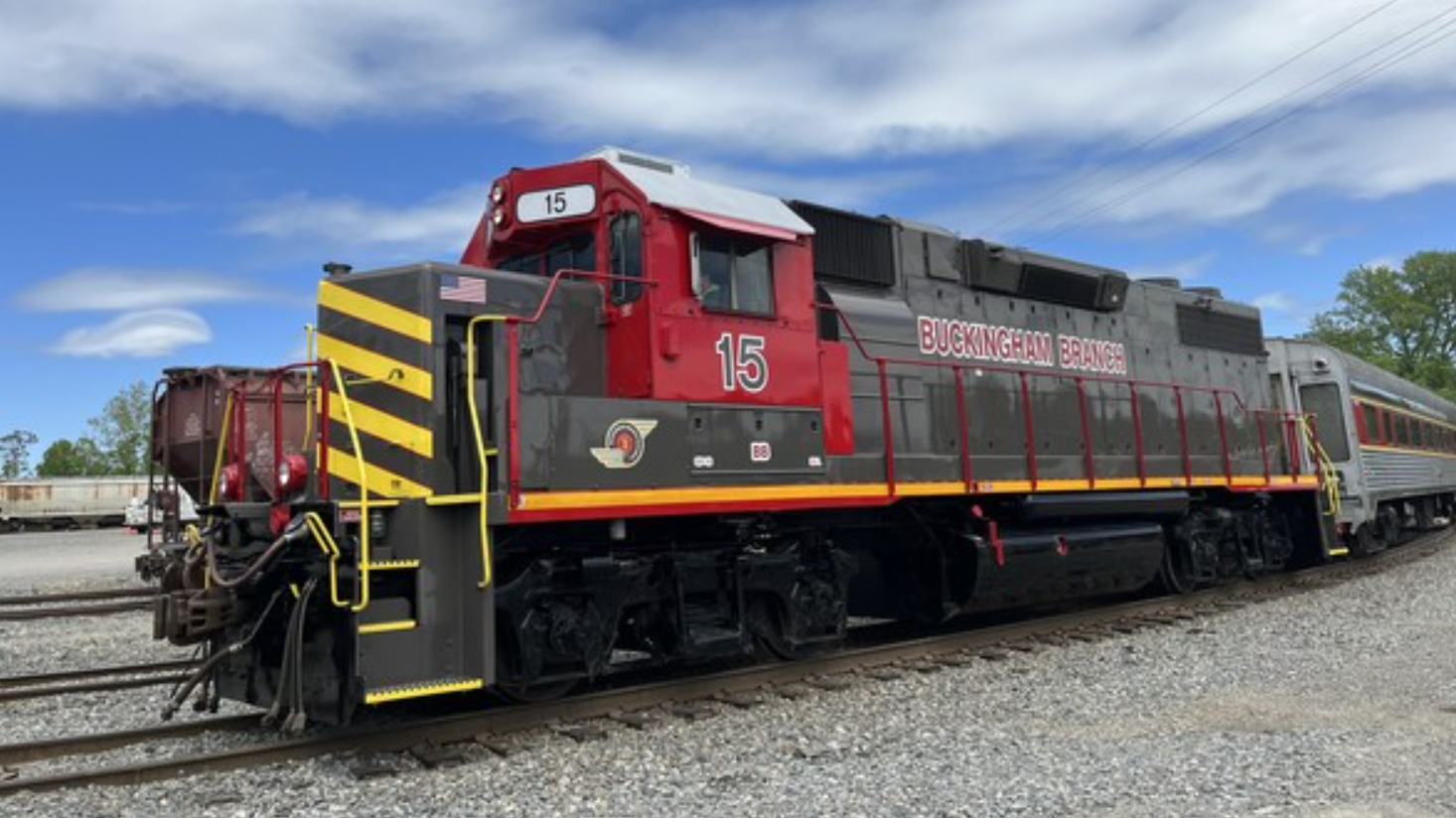 The Buckingham Branch (BBRR) operates across four divisions and 280 miles of track in Virginia. (DRPT Photograph)