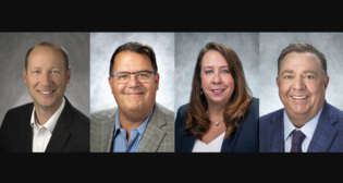 Part of CSX’s new combined Network Operations and Service Design group are (left to right): Casey Albright, Guy Seguin, Chantel Goutcher and Wally Sieruga.