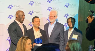 The Norfolk Southern Data Science and Engineering teams were presented with a 2023 Innovation-Driven Company award at the Technology Association of Georgia Technology Awards ceremony on March 29. (NS Photograph)