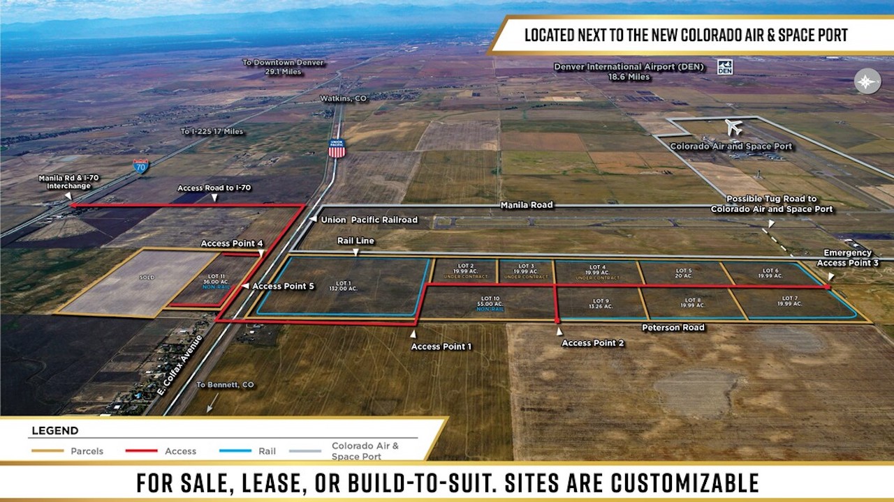 Rocky Mountain Rail Park is comprised of approximately 620 acres and features direct interchange with Union Pacific.