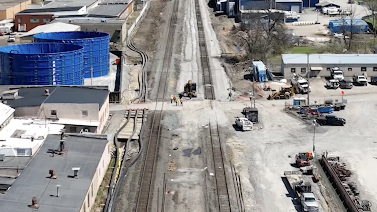 “We have reached a milestone cleaning up the site in East Palestine safely, thoroughly and with urgency. @EPA-approved testing confirms all impacted soil has been removed from the south track,” NS reported via Twitter on April 15. The railroad in May wrote in a letter to senators of its intention to compensate area homeowners. (Screen-Capture Courtesy of NS video, via Twitter)