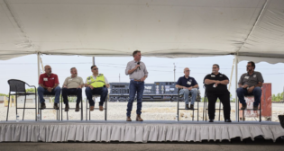 “We thank the unions for their partnership on improving safety and quality of life for every employee,” Norfolk Southern President and CEO Alan H. Shaw said during his railroad’s June 1 town hall meeting, which included labor leader speakers. “We said we wanted to partner more effectively with union leadership—and today you see management and labor keeping that promise.” (Norfolk Southern Photograph)