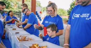 Operation Gratitude shared in a June 12 Facebook post: “We’re less than a week from our Christmas in July assembly with CSX! We will be on-site in Jacksonville to assemble 7,500 Care Packages for Service Members deployed overseas.” (Photograph Courtesy of Operation Gratitude via Facebook)