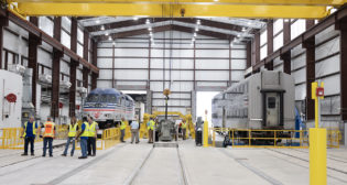 Virginia Railway Express has officially opened its new Lifecycle Overhaul and Upgrade (LOU) Facility in Spotsylvania County, Va. (VRE Photograph)