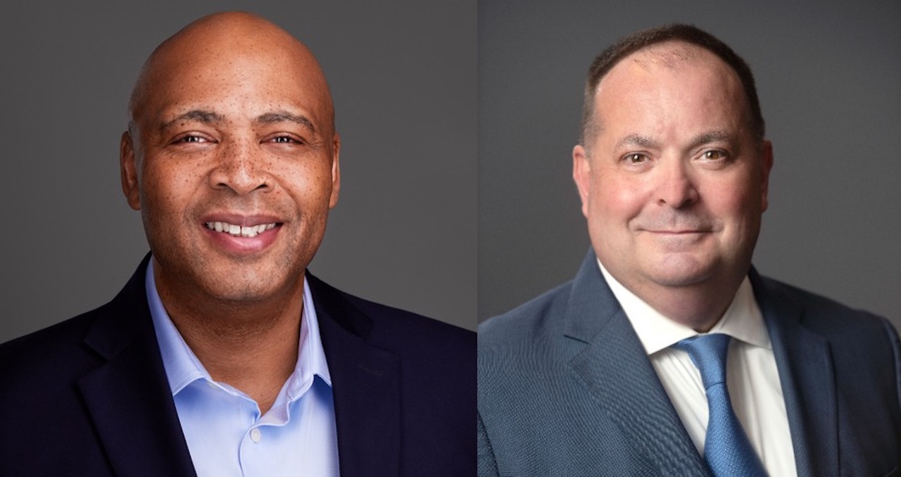 Dave Bozeman, CEO, C.H. Robinson (left); and Matthew Wypski, COO, Port NOLA (right).