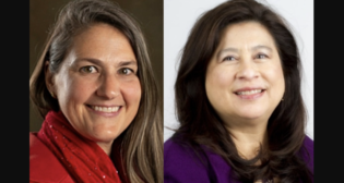 Christy Terry, incoming Vice President of Real Estate, Alaska Railroad (left); Michele Wong Krause, Dallas Area Rapid Transit Board Chair and American Public Transportation Association Vice Chair.