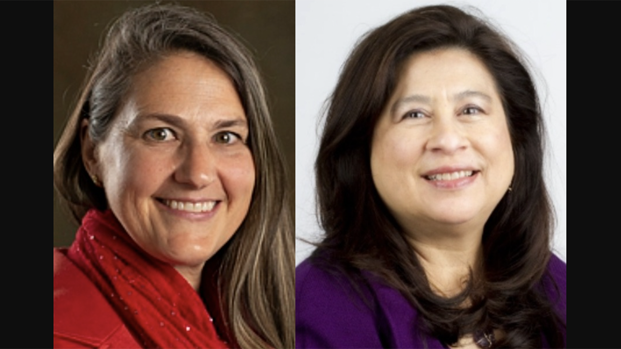 Christy Terry, incoming Vice President of Real Estate, Alaska Railroad (left); Michele Wong Krause, Dallas Area Rapid Transit Board Chair and American Public Transportation Association Vice Chair.