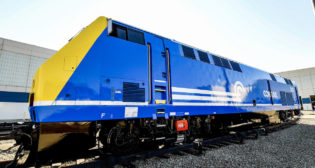 Metro-North’s locomotive No. 201 pays tribute to Conrail. (MTA photo)