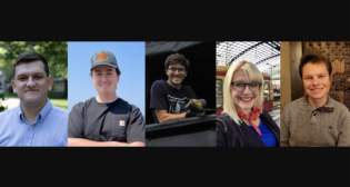 2023 R&LHS Scholarship Recipients (left to right): Harun Celik, Carter Heimer, William “Liam” Hoffman, Paige Malott and Rydell Walthall. (Photographs Courtesy of R&LHS)