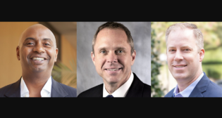 Matthew Tucker, Global Transit Director at HDR (left); Rick Clary, Vice President of Human Resources at A. Stucki Company (center); and Christopher King, Chief Commercial Officer at Duos Technologies.