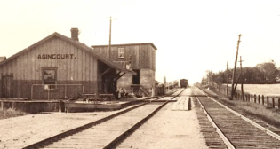 A look at the original Agincourt train station, built in 1871. (Scarborough Historical Society Photograph, Courtesy of Metrolinx)