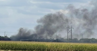 The North Platte Nebraska Volunteer Fire Department on Sept. 14 at 4:25 p.m. reported via social media platform X that “NP Fire & Hazmat are on scene with UPRR. The incident is contained at this time. They are monitoring the situation and the weather, adjusting their tactics and evacuations to keep responders and citizens safe. Stay alert to any changes that may come.” (Photograph Courtesy of NPVFD, via X)