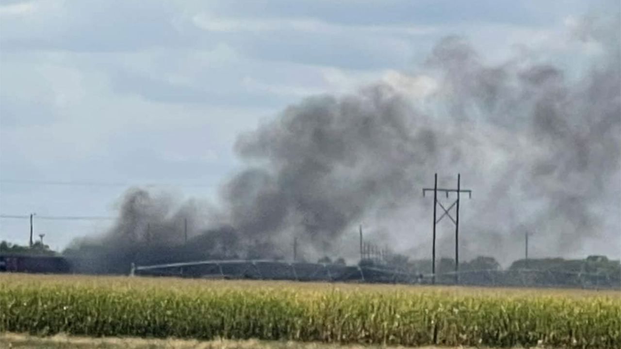 The North Platte Nebraska Volunteer Fire Department on Sept. 14 at 4:25 p.m. reported via social media platform X that “NP Fire & Hazmat are on scene with UPRR. The incident is contained at this time. They are monitoring the situation and the weather, adjusting their tactics and evacuations to keep responders and citizens safe. Stay alert to any changes that may come.” (Photograph Courtesy of NPVFD, via X)