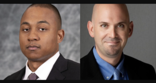 Pictured: Norfolk Southern’s Floyd Hudson, Vice President Field Engagement (left) and Joe Gioe, Vice President Transportation.