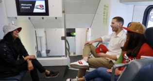 Caltrain expects to roll out electrified commuter rail service, including faster trains, less wait time at stations and a simplified schedule, starting September 2024. (Caltrain Photograph)