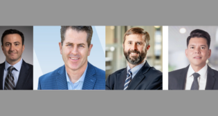 From Left to Right: George Moubayad, Chief Sustainability and Strategy Officer, Caterpillar; Patrick Watz, Midwest District Transportation Leader, WSP; Matthew Lunemann, Vice President and Engineering Director, Tunneling and Geotechnical Group, STV; and Angel Peña, Vice President for Rail and Transit, Texas/Mountain Region, STV.