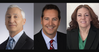 Sam Macedonio (center) has been promoted to BNSF VP Labor Relations, following Rob Karov’s retirement. Melissa Beasley Coke becomes AVP Labor Relations.