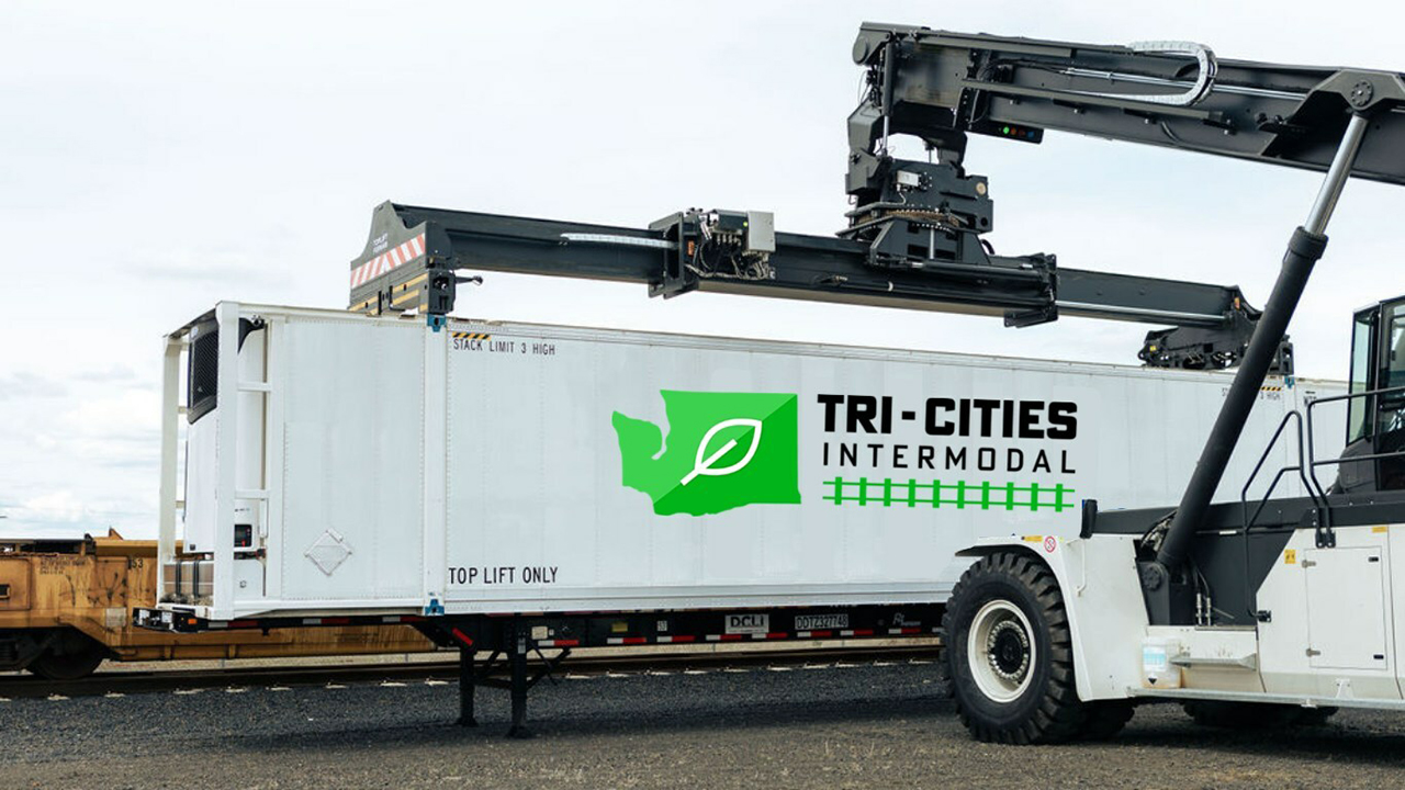 Tri-Cities Intermodal (TCI) reports that it will develop an intermodal center in Wallula, Wash., to support local agriculture. (TCI Photograph)