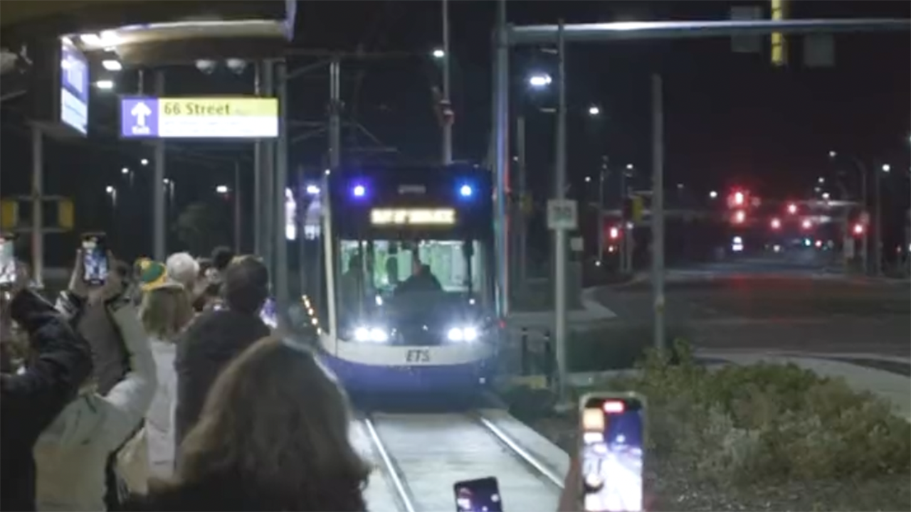 Nov. 4 marked the official start of passenger service of Edmonton’s Valley Line Southeast LRT.