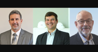 Scott Drainville, CEO, Hillsborough Transit Authority (left); Sean Flaherty, Transportation Sustainability and Resiliency Director, HDR (center); and David Cochrane, Senior Vice President and Transportation Program Director, WSP