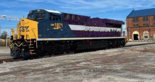 CSX No. 1871 is the seventh in a series of heritage locomotives to roll out of the Class I railroad's Waycross, Ga. paint shop. (CSX photo, via LinkedIn)