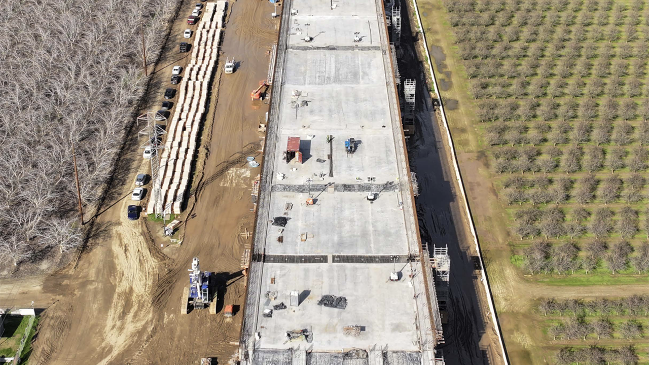 Pictured: Hanford Viaduct in Kings County (CHSRA Photograph)
