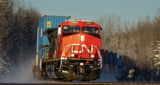 “We are honoured to be named to this year’s #SPGSustainable1Yearbook as one of the top sustainability performers in the transportation industry,” CN reported via social media on Feb. 7. (CN Photograph)