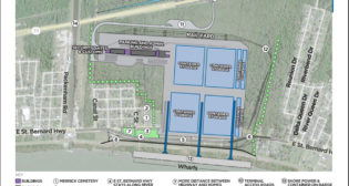 The USDOT has awarded a $226.2 million INFRA grant and a $73.8 Mega grant to the Port of New Orleans to construct a new 1,200-acre container terminal on the Gulf Coast. (Port of New Orleans Image)