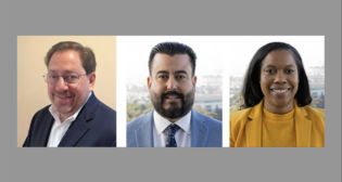 From Left to Right: Robert Orlin, Vice President and Assistant General Counsel, STV; Clint Herrera, Director of Engineering Design, POLB; and Khristina Jason, Director of Human Resources, POLB.