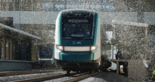 The inauguration ceremony was held at San Francisco Campeche station. (Government of Mexico Photograph)