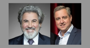 Minister of Transport Pablo Rodriguez (left) and RAC President and CEO Marc Brazeau (right).