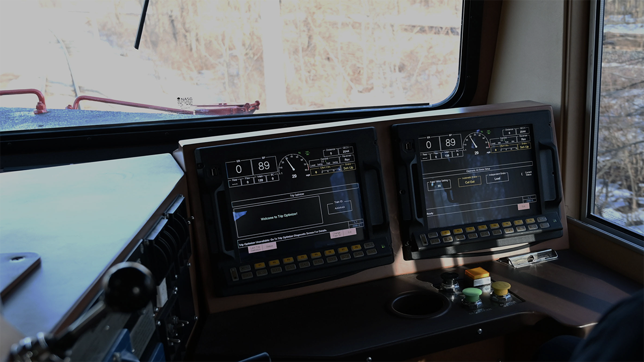 Railroads have used Wabtec’s Trip Optimizer to operate their trains for more than 1 billion auto miles, the equivalent of more than 40,000 trips around the Earth. (Wabtec Photograph)