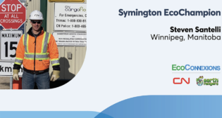 CN “EcoChampions” over the past two years have found smarter ways to improve safety in Winnipeg—protecting their team, rail assets and the environment, according to the Canadian Class I railroad. (CN Image)