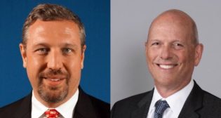 Bruce W. Gartner, Executive Director, MDTA (left); and Goran Sparrman, interim CEO, Sound Transit (right).