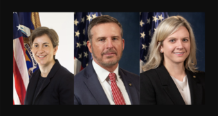 From left to right: Kristen Monaco, Director of the STB Office of Economics; Warren Randolph, Chief Data Officer at the NTSB; and Jen Adler, Director of the NTSB Office of Safety Recommendations and Communications.