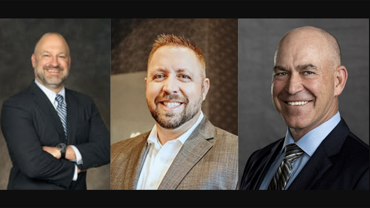 Pictured, left to right: Jonathan Daniels, Maryland Department of Transportation Maryland Port Administration; Adam Mercer, HDR; and Ed Elkins, Norfolk Southern.