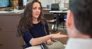 Cari Elstad at work at our headquarters in Fort Worth.