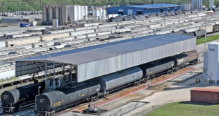 “Cathcart’s team inspects all our inbound interchange railcars for defects and makes sure our railcars are safe for movement on our property and are quickly available for our shipper customers,” TGS Executive Director of Rail Operations Roger Lambeth said. “As a railroad, we follow the Federal Railroad Administration (FRA) and Association of American Railroads (AAR) standards and wanted to ensure we had a mechanical team that could offer this service.” (Photograph Courtesy of TGS)