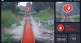 Rail Vision systems are said to detect objects on and along the tracks from a distance of up to 1.2 miles (2 kilometers)—in real time, as well as in all weather and light conditions. When an obstacle is detected, the system sends visual and acoustic alerts in real-time to both the operator and the command-and-control center. (Image Courtesy of Rail Vision)
