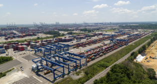The Port of Savannah set a February record of nearly 47,000 containers moved by rail, according to GPA. (GPA Photograph)