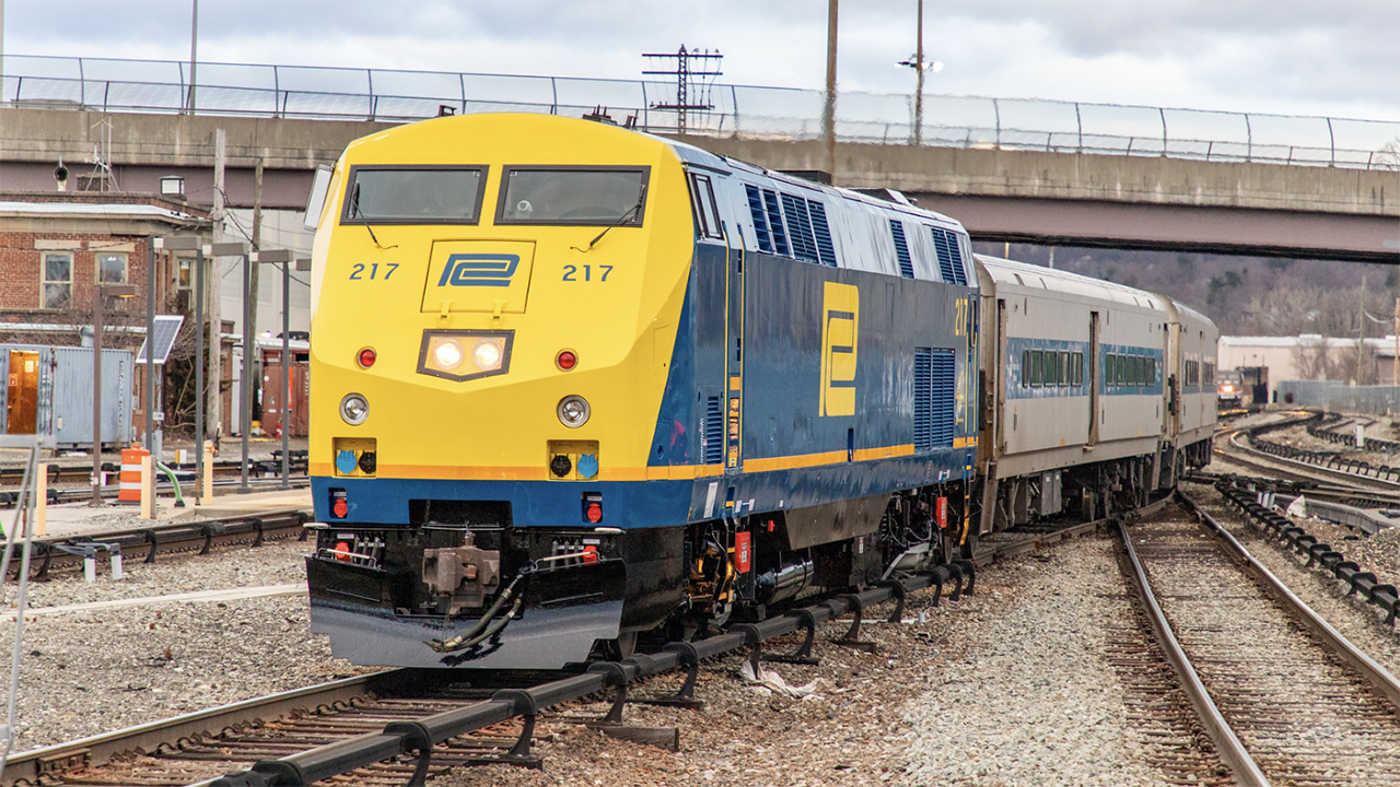 Pictured: Metro-North Railroad’s “Penn Central” heritage locomotive’s inaugural run. (MTA Metro-North Railroad Photograph)