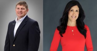 Mark Lester, Project Director, Associate Vice President, HNTB (left); and Terri Mestas, Deputy CEO, Sound Transit (right).