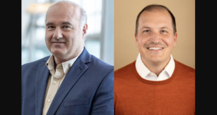 Left to right: HDR Transit Engineering Director Pat Porzillo and Tealinc LLC Director, Business Development and Marketing Ryan Williams.