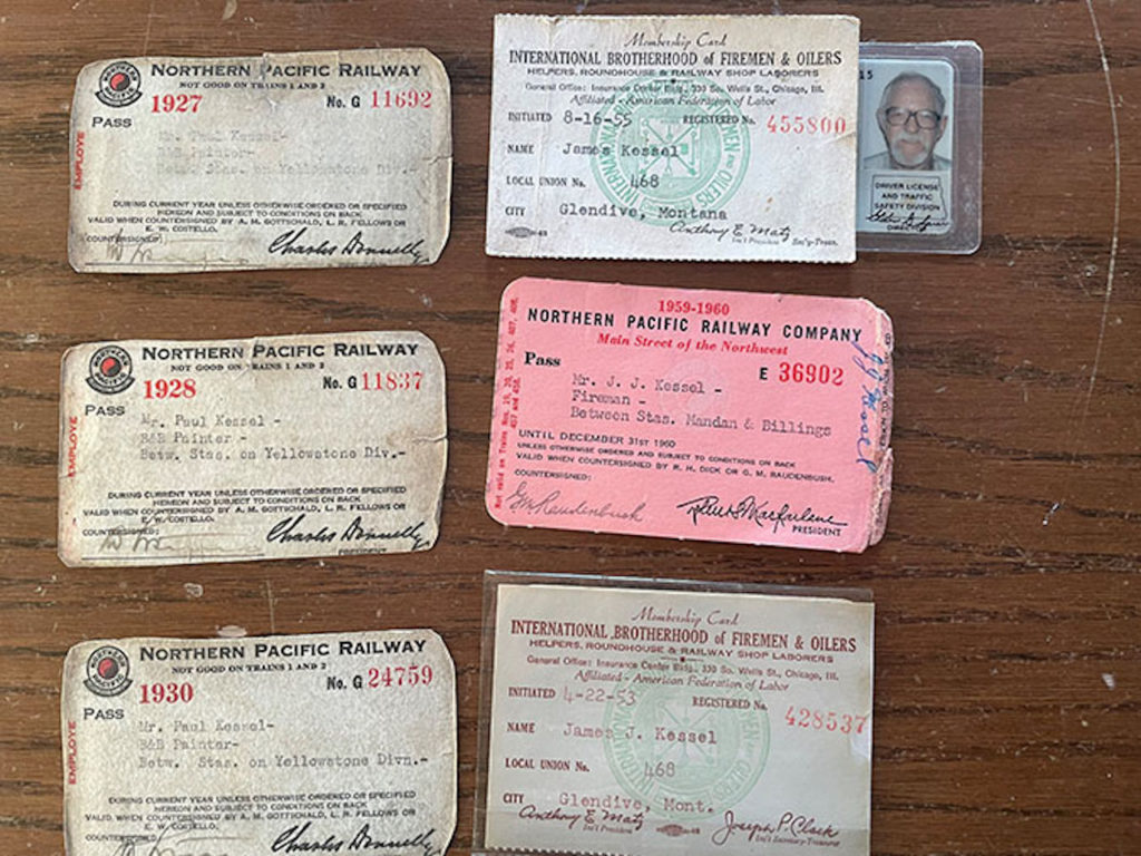 Jim Kessel’s union cards (BNSF)