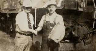 In 1975 Dale Dannewitz had a three-week stint on the railroad, then began his locomotive engineer career in 1978. (Caption and Photograph Courtesy of BNSF)