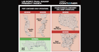 ITS Logistics U.S. Port/Rail Ramp Freight Index for May 2024. (Image Courtesy of ITS Logistics)
