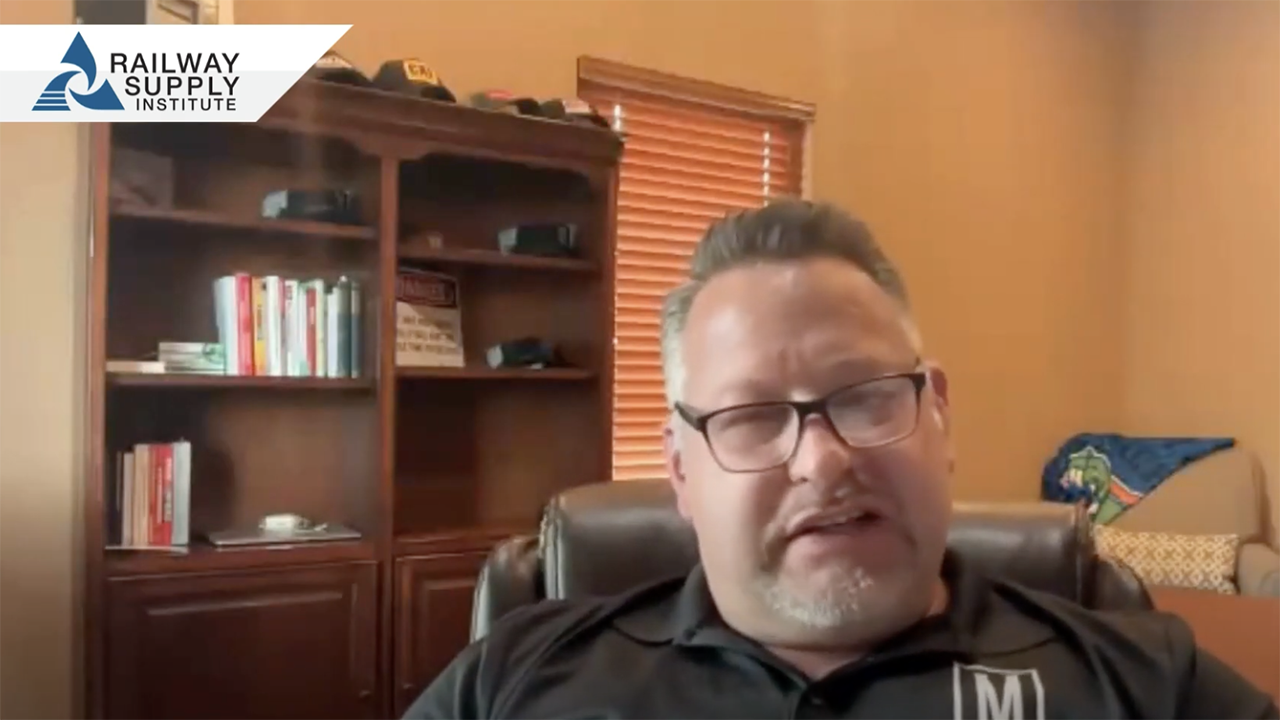 Jeremy Erickson, COO of Messiah Locomotive Services and RSI Board Member. (Screen Grab from RSI Video)