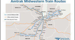 Starting May 21, a second daily Amtrak train will be offered between St. Paul and Chicago, via Milwaukee, the state-sponsored Borealis, whose name “was determined in a collaborative process,” Amtrak spokesman Marc Magliari told Railway Age. “It is a reference to the north direction, in Latin.” (Amtrak Map)