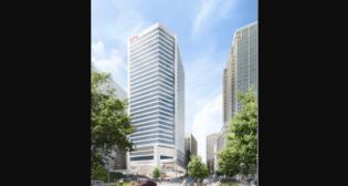 A rendering of CN's new headquarters building as of 2028, to be located at 600 De La Gauchetière West in downtown Montréal, Québec, Canada. (Rendering Courtesy of CN)