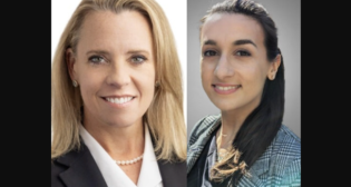 Pictured, left to right: Katherine Whalen, TRAC Intermodal (TRAC Intermodal Photograph) and Dejah Singh, HNTB (HNTB Photograph)